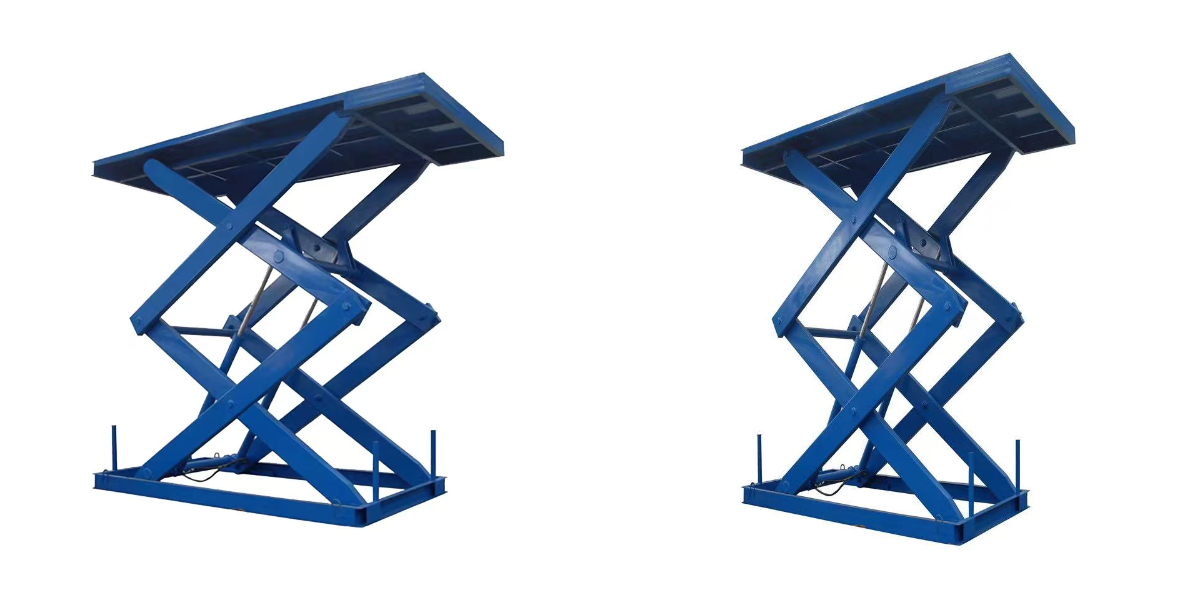 Plataforma elevatória de tesoura fixa