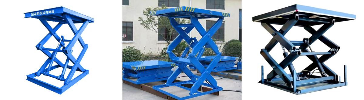 Plataforma elevatória de tesoura fixa